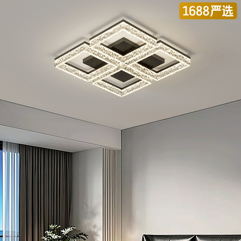 [Selección estricta] 2025 nueva lámpara de techo atmosférica moderna y simple lujosa de lujo nórdica de alta calidad lámparas de grietas de hielo