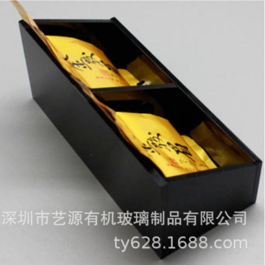 深圳14年厂 生产超市亚克力食品盒  茶叶 抽拉盒 医药药店盒