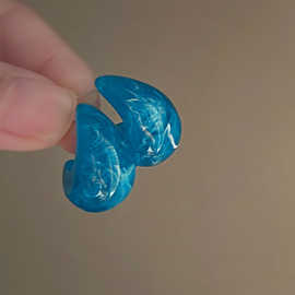 海盐冰蓝 超仙法式复古亚克力水滴耳环 轻奢高级感小众气质耳