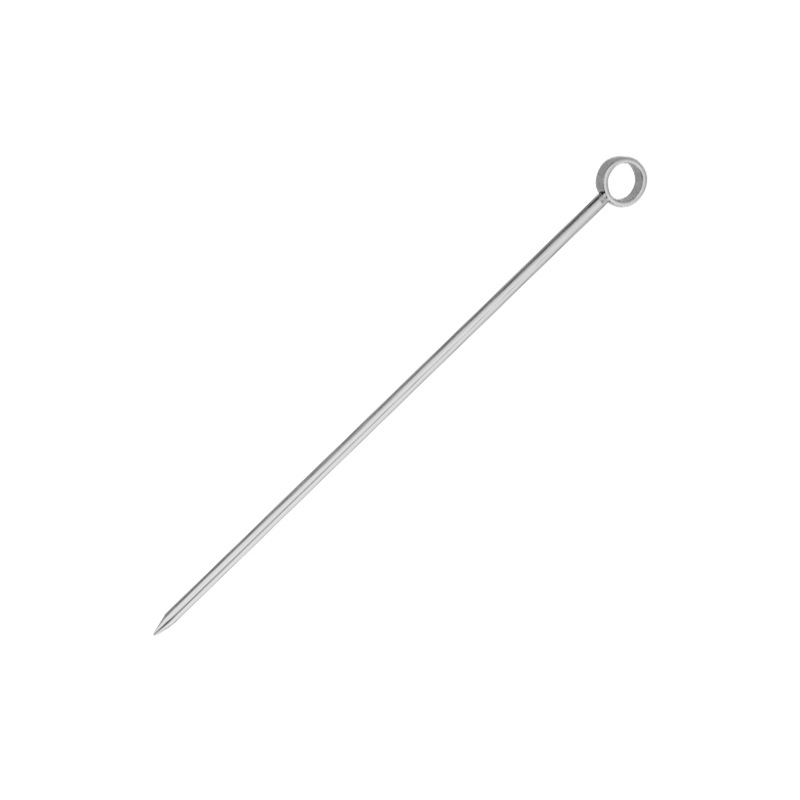 Fábrica 304 agujas de fruta de acero inoxidable tarjeta de fruta dorada horquilla de fruta metal tarjeta de cóctel image 9