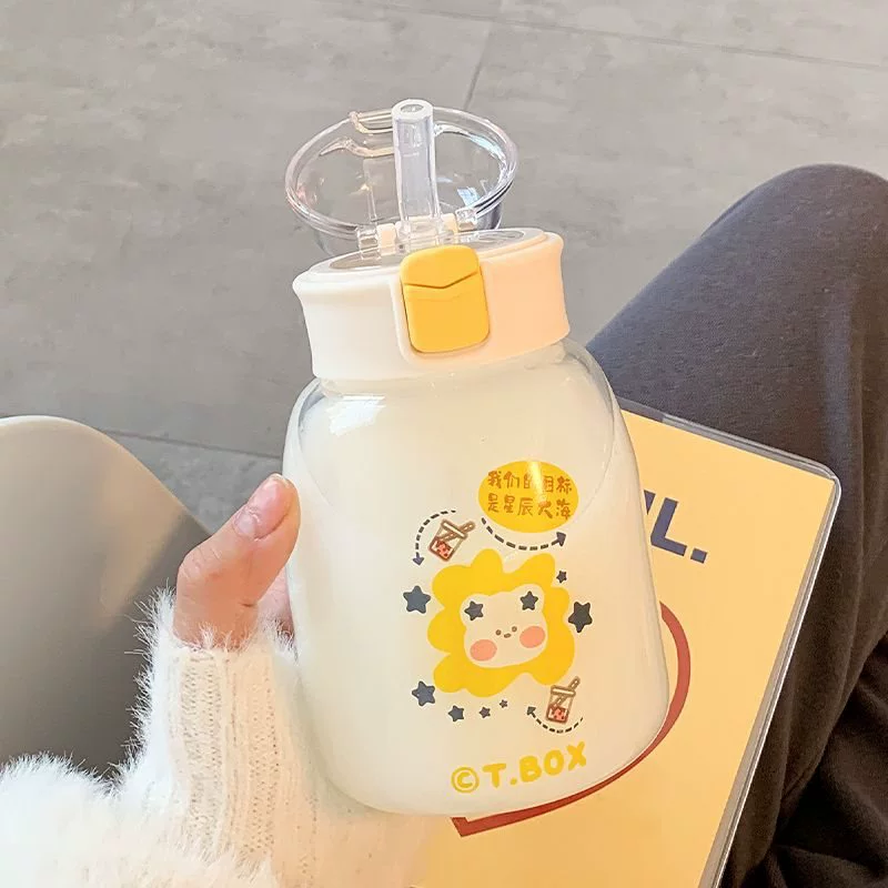 Cute high quality handheld glass with glass scaled for students
