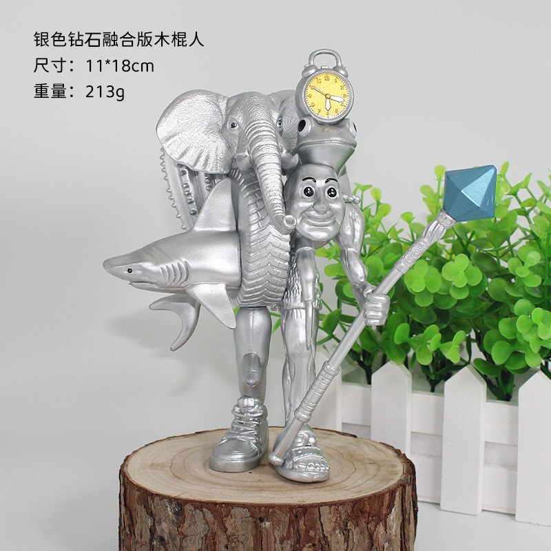 国外山海经融合怪系列木棍人拼装手办玩具公仔游戏周边摆件批发|undefined