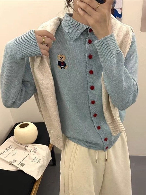 秋季女士短款毛衣针织开衫外套女2025年新款巨好看的早秋穿搭上衣|undefined