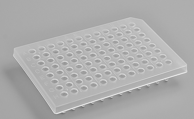 0.2ml透明PCR宽裙边96孔板(无菌无酶)15板/盒