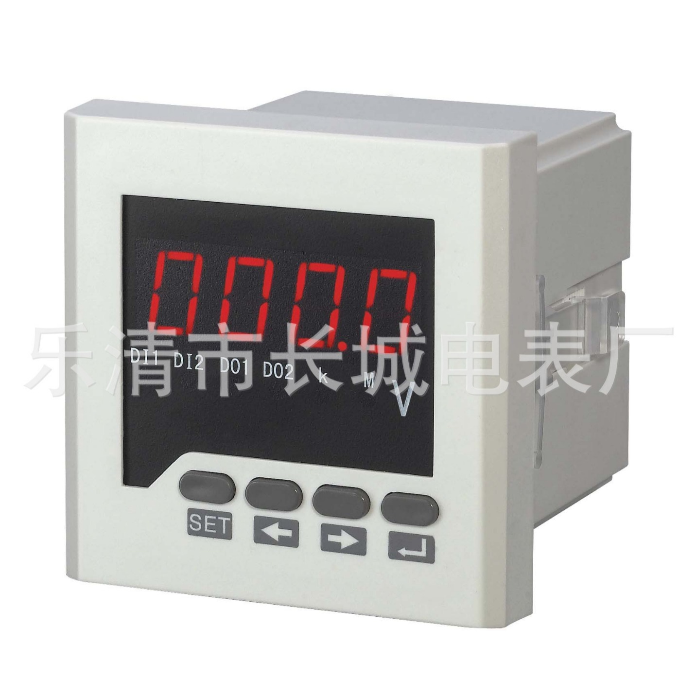 长城电表厂SX72 50A  75MV  单相直流数显电流表  开孔68*68