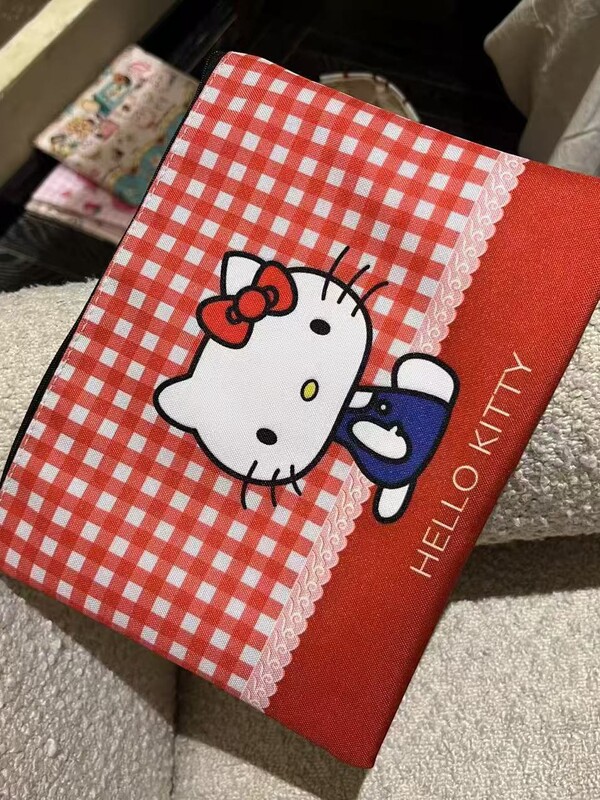 原创新款高颜值卡通HelloKitty猫女生可爱手拿包大容量精致化妆包|undefined
