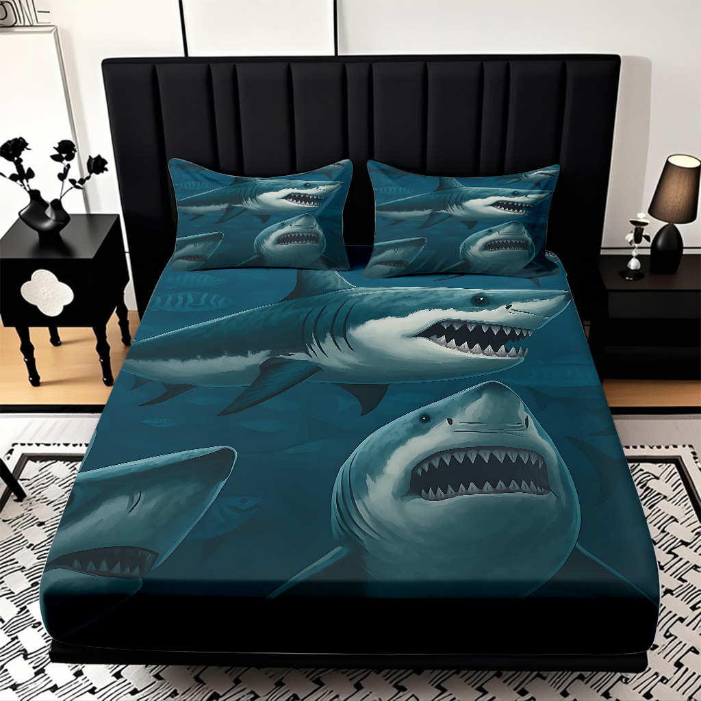 TEMU / JIT Mattress Kits de animales submarinos impresión digital HD ropa de cama