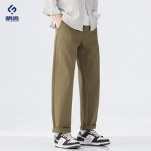 枫舍男装 /秋季新款轻商务休闲裤子男秋款韩版潮流宽松小直筒长裤