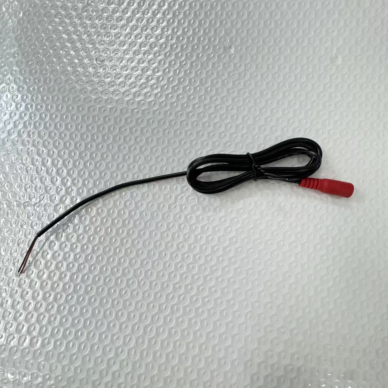 2芯正负红黑全铜12V监控电源线 DC母头单头镀锡5.5*2.1mmDC母线