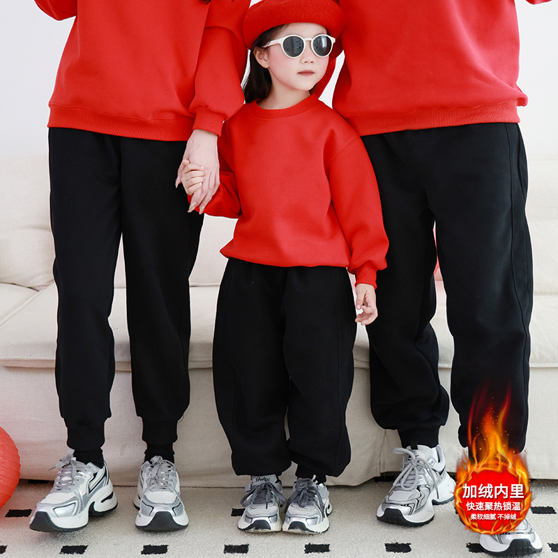 Trousers velvet-black