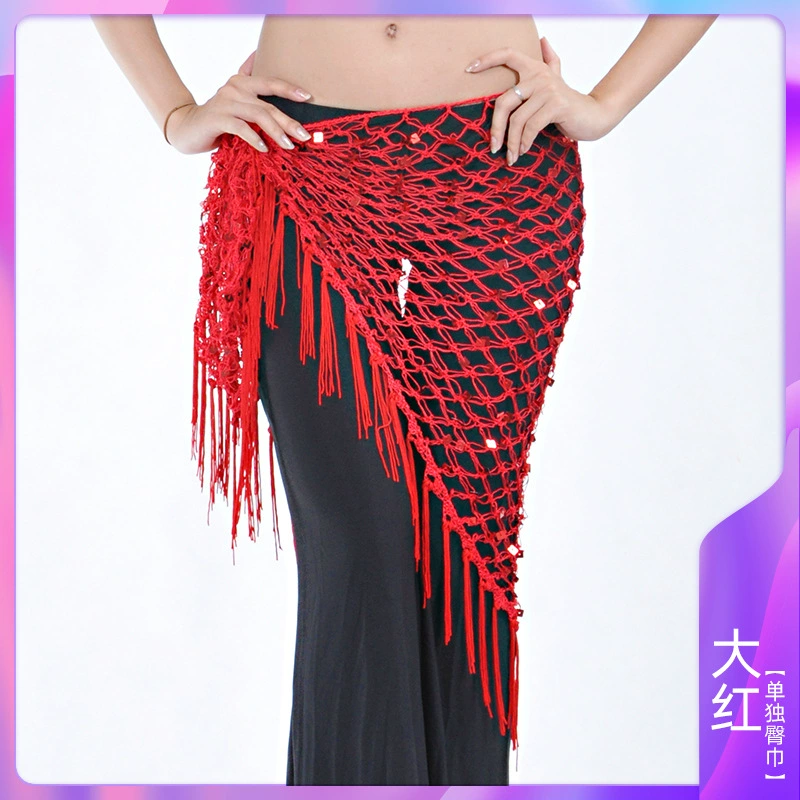 Треугольный шарф-шаль Belly Dance костюм для Belly Dance пояс для талии, хвостовой шарф сомбреро с бисером