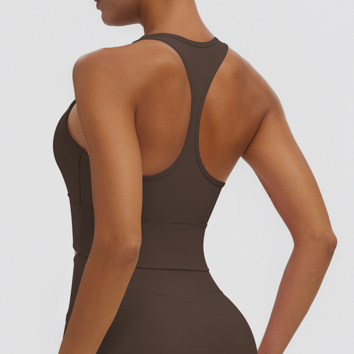 Nuevo transfronterizo sólido I-shaped hermosa espalda apretada ropa interior deportiva transpirable correr fitness yoga chaleco chaleco mujer image 5