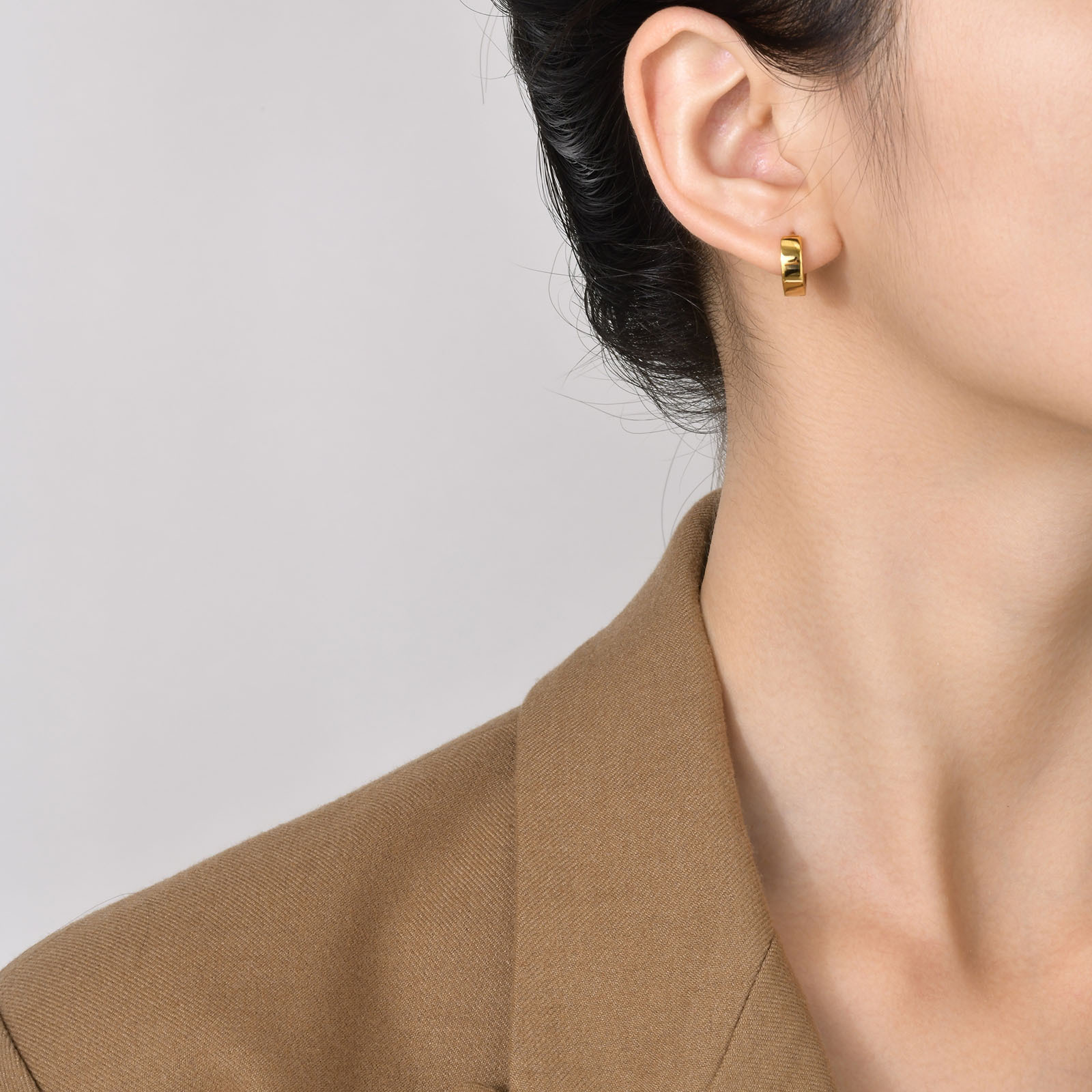 Fashion Heart Shape Stainless Steel Plating Earrings 1 Pair