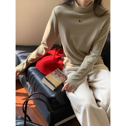 3th Morning Comfort Fit Soft Velour Crew Neck T-Shirt Base Top ZY2360