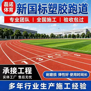 定制学校操场透气型塑胶跑道全塑型混合型预制型新国标塑胶跑道
