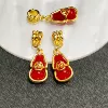 Three-way gourd-agate red