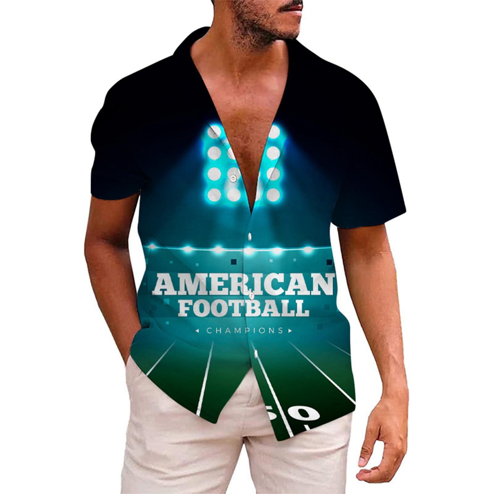 2025 Europa y América nueva moda transfronteriza casual todo fósforo de alta calidad rugby cuello cubano camisa de manga corta MB34
