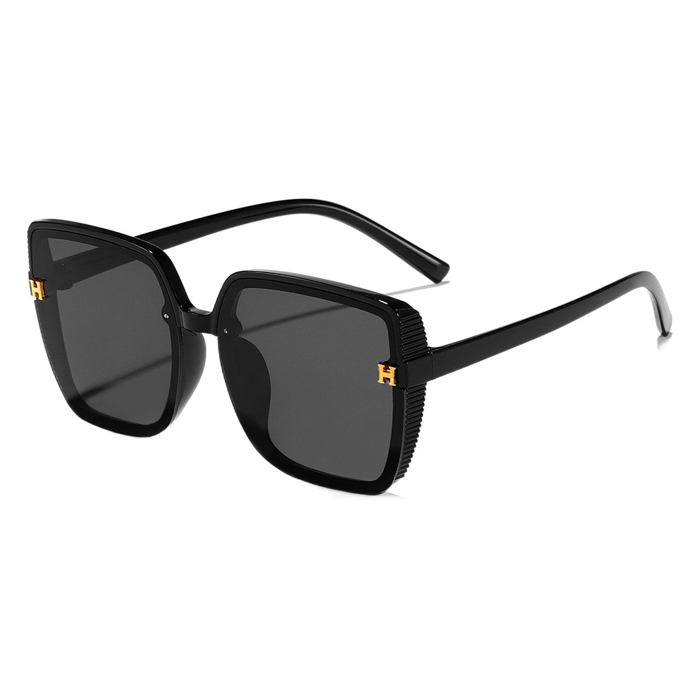 2023 Nuevo Marco elegante europeo y americano forma cóncava de moda a prueba de rayos UV gafas de sol a juego