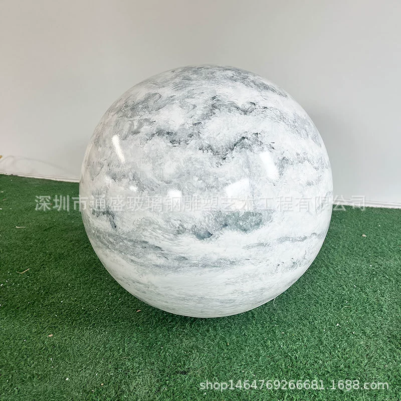 Имитация мраморных сфер модель FRP MeЧен скульптура открытый парк стеклянных волокон шарик ремесла украшения
