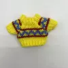 Red and blue stripes on yellow background