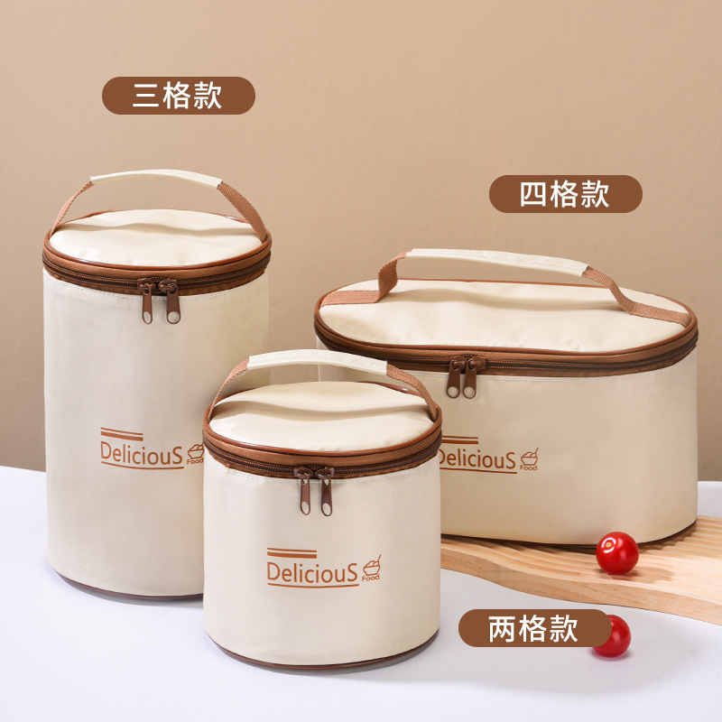 Portátil Bolsa de aislamiento de almuerzo picnic al aire libre papel de aluminio engrosada caja de almuerzo bolsa de gran capacidad de aislamiento térmico bolsa de almuerzo frío