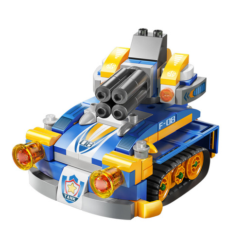 Compatible with LE high variety battle tank large particle building block robot boy 3-6 plug-in creative children's toy