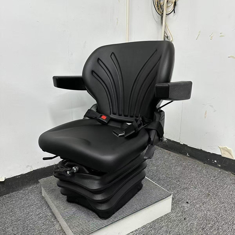 Gramer Agricultural Machinery Seat, Mechanically Damped Single-Seat for Agricultural Machinery, Engineering and Industrial Agricultural Machinery Seat Assembly