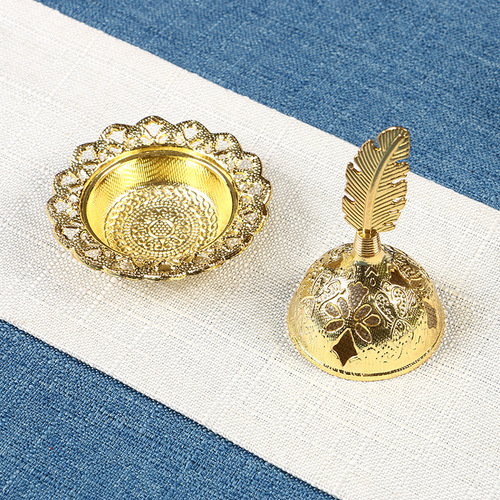 Ying Xiang Yuan Tower Incense Burner, Electroplated Alloy Craftwork, Middle Eastern Arabic Style Incense Holder, Wholesale Incense Pellets