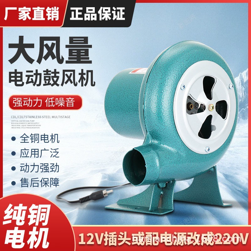 12V постоянного тока воздуходувка наружный барбекю аккумулятор специальный небольшой электрический 220V переменный ток регулируемая скорость фен