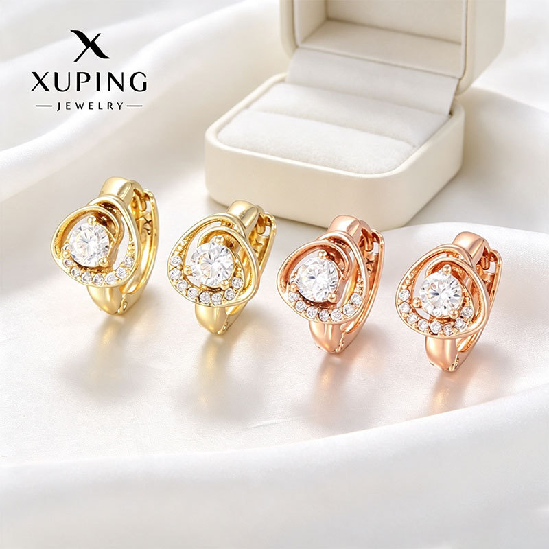 Argollas Triangulares Geométricas de Aleación para Mujer image 1