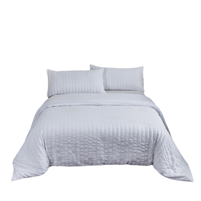 【亞馬遜專供】廠家直銷 2022新款 跨境 泡泡紗套件-白