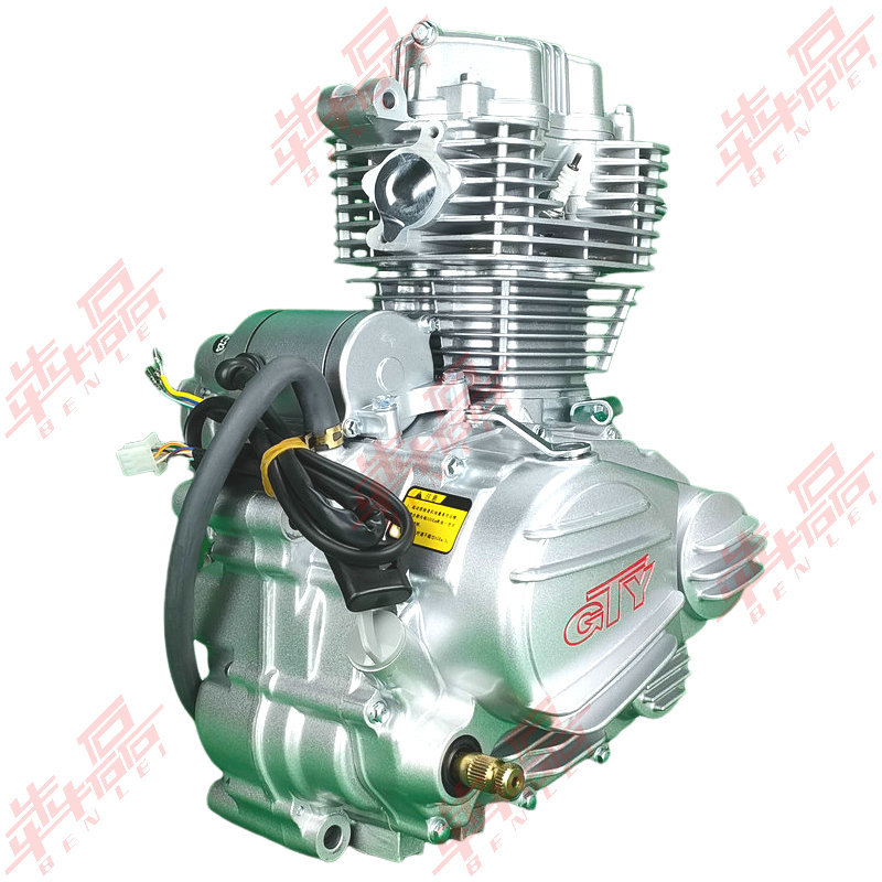 Gty Air-Cooled King Cg125150175200250300 Air-Cooled Push Rod Machine Two-Wheeled Motorcycle Engine Assembly