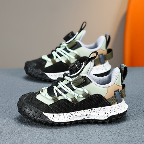 Men's Kids Winter Thicker Lined Zipper Waterproof Non-slip New Spring and Autumn Season Sports Shoes