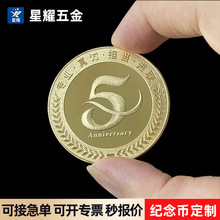 纪念币金属铜液压镀金纪念章定制企业活动周年庆收藏品纪念币制作