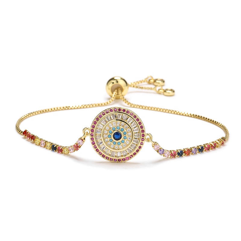 Fashion Eye Copper Bracelets Plating Zircon Copper Bracelets