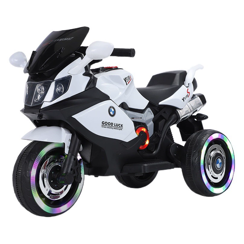 Детский Электрический мотоцикл трехколесный велосипед с увеличенным корпусом зарядка пульт дистанционного управления детская Игрушечная машина может сидеть людям электромобиль