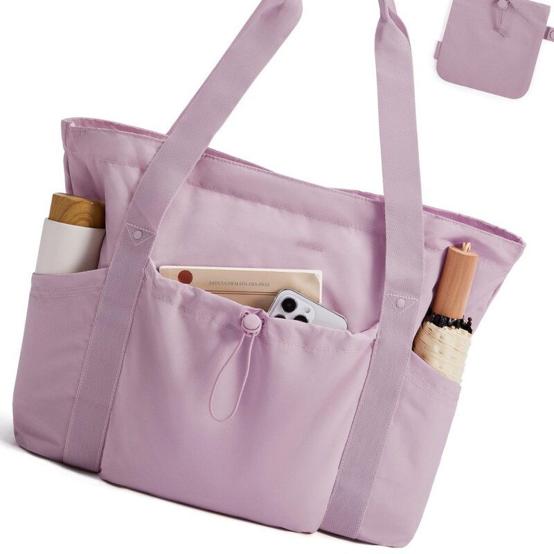 Women's Handbag with Laptop Compartment and Zipper Handbag Large Capacity Portable for Travel Work