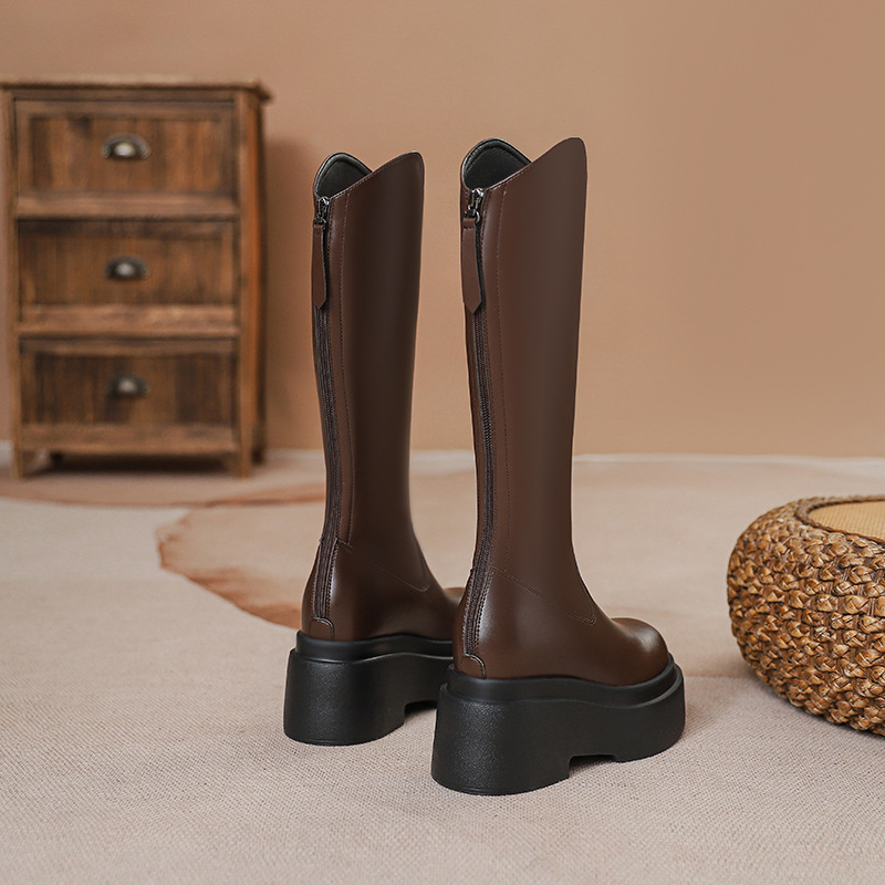 브라운 싱글 안감 - 내부 높이 12CM 증가