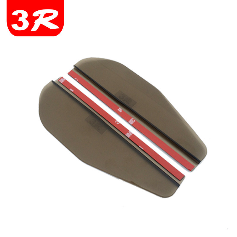 Qìchē Car Rain Eyebrow Rearview Mirror Rain Visor (Rain shield) - classic-tea-color-pair