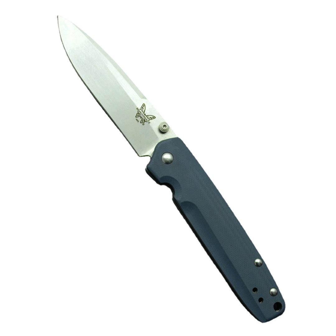 Складной нож (бабочка) BM485, лезло D2 8,0 см, рукоять G10, камнепласт