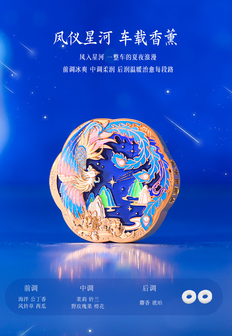 Lily Story Car Fragrance New Release: Forbidden City Collaboration Solid Car Fragrance Vent Diffuser