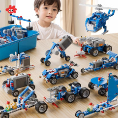 レゴ互換 プログラム可能なロボット リモコン電動ブロック 9686セット メカニカルセット ギア組み立て玩具