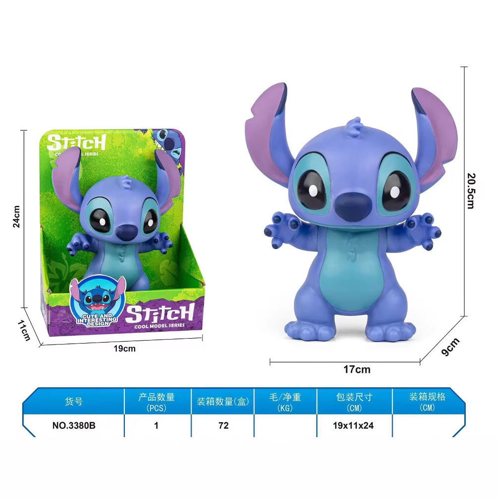 Bruy y sus amigos alrededor del modelo de figura de Stitch