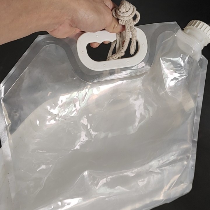 厂家供应15L透明啤酒包装袋手提鲜啤酒袋户外水袋自立自立吸嘴袋