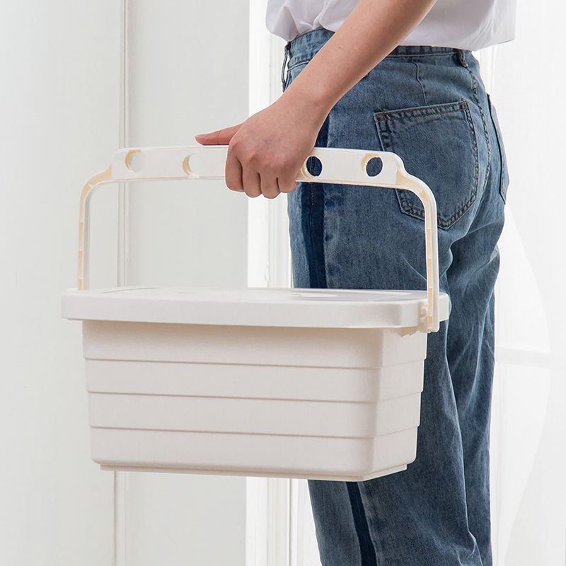 Kangduo Housekeeping Cleaning Mop Bucket Water Storage Car Washing Bucket Thickened Jiugongge Household Storage Box Storage Bucket