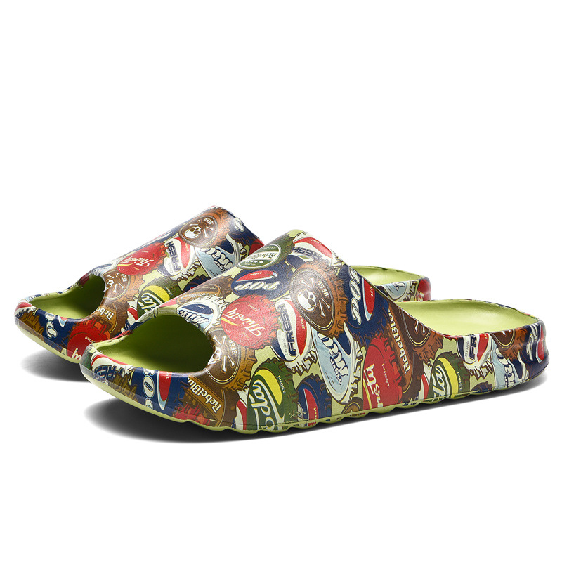 Zapatillas de hombre resistentes al desgaste con base suave para pisar mierda en el hogar baño al aire libre sand sandalone casual