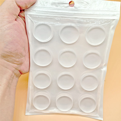 Montaje transfronterizo manija de la puerta transparente almohadilla anticolisión pu silicona fuerte Protector de pared silenciador autoadhesivo junta de goma