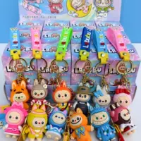 Кукла LABUBU в слепом боксе, ручной работы, украшения, игрушки Bubble Mart в слепом боксе, аксессуары для DIY, подвески для рюкзака