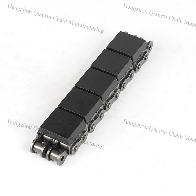 Конвейерная цепь с резиновой пластиной