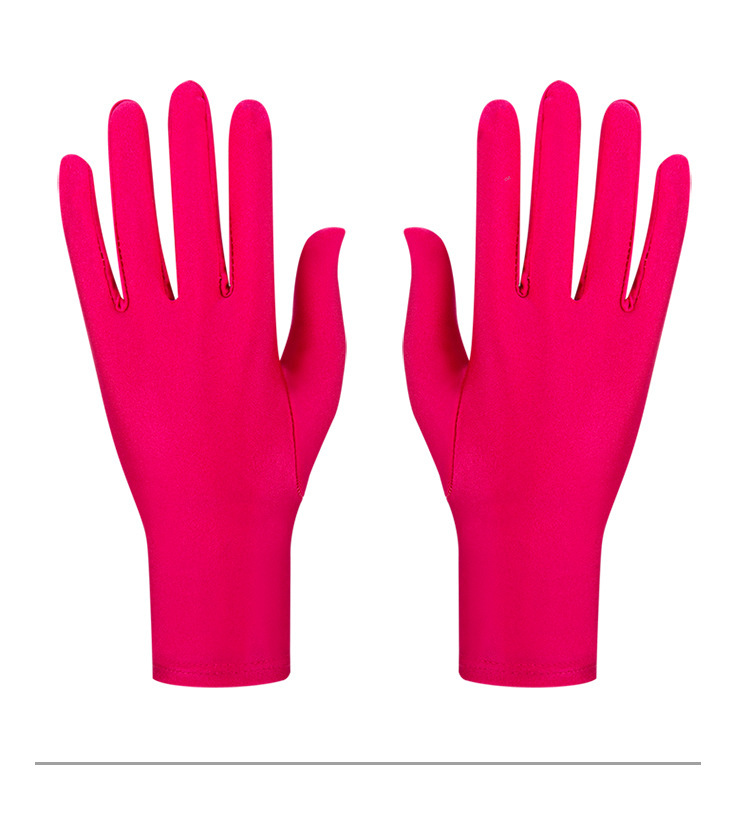 Stretch Performance Gloves Spandex Gloves Etiquette Bright Multicolor Gloves Colorful Stretch Lycra Performance Gloves_voghion.com